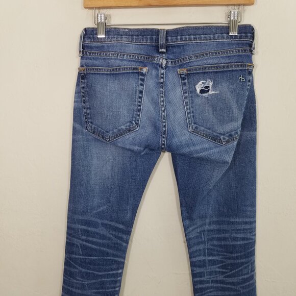 Rag & Bone THE DRE Skinny Jeans Blue Size 24 - Picture 6 of 10